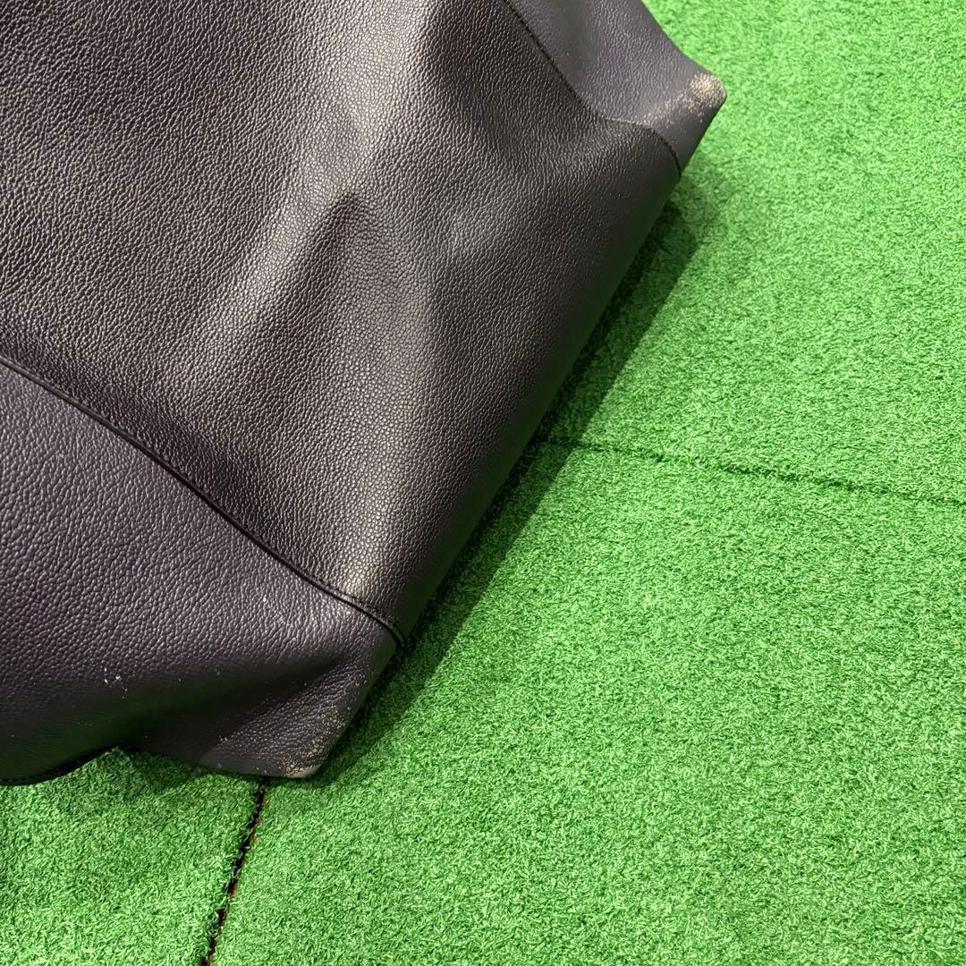 TODS 希少！メンズ　レザートートバッグ　ブラック　オレンジ　中古品