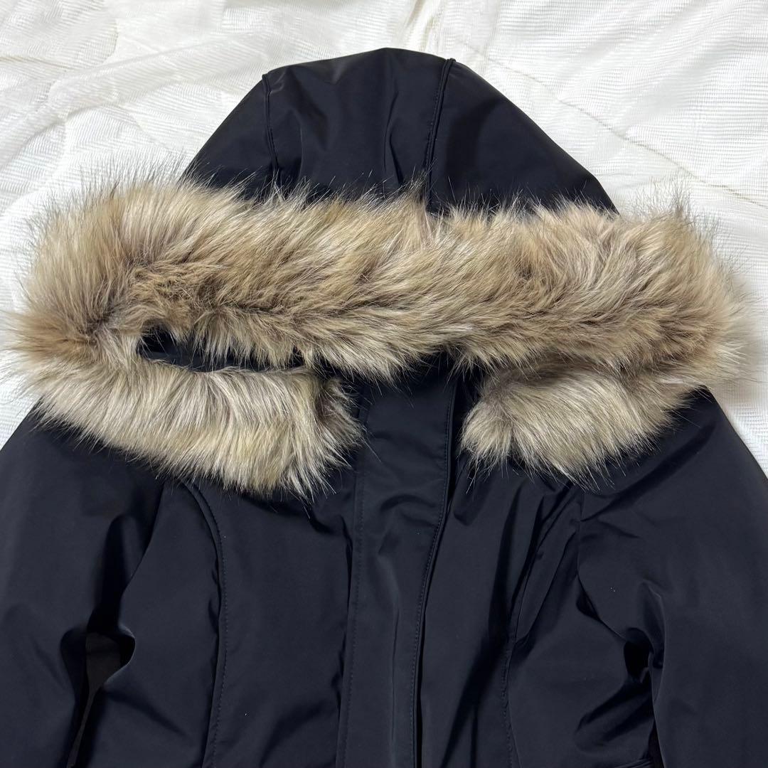 新品未使用✨　ZARA ダウン　コート　ファー　ブラック　ロング　ウォーター