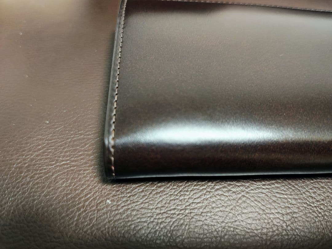 CYPRIS（キプリス）コードバン＆シラサギレザー　ハニーセル長財布