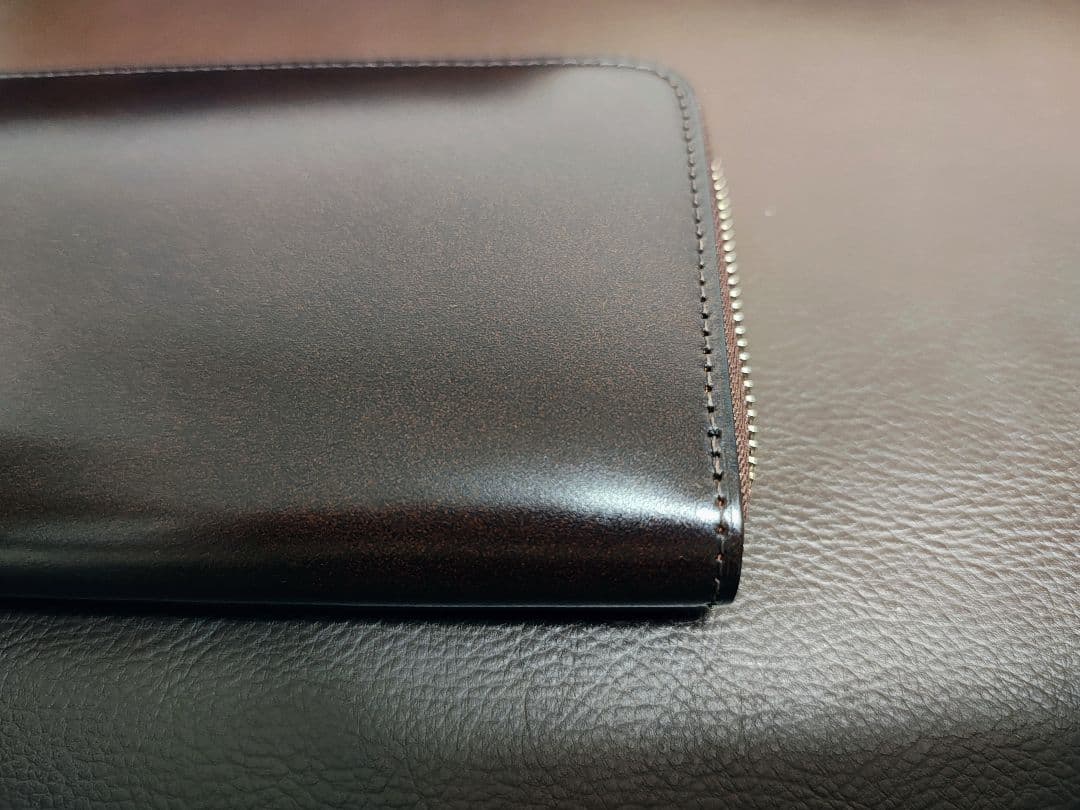 CYPRIS（キプリス）コードバン＆シラサギレザー　ハニーセル長財布