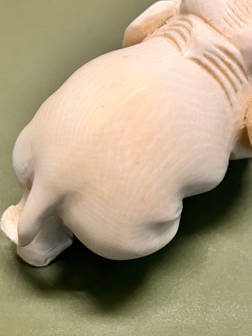 象牙風　マンモス・象　置物