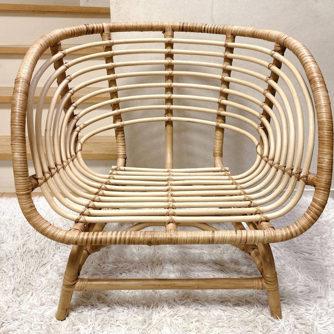 【美品】IKEA BUSKBO 籐椅子 ブスクボー ラタンチェア 送料無料