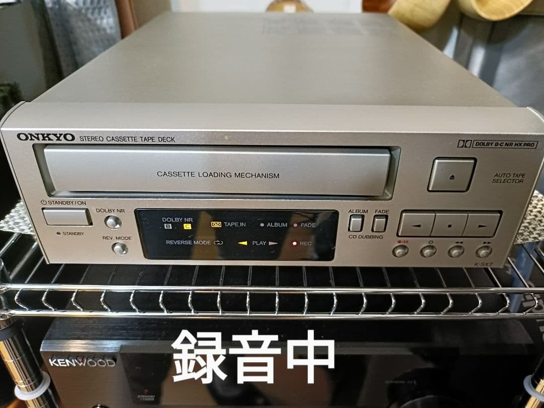 ONKYO K-SX7 カセットデッキ 整備済　完動品 各ケーブル テープ付