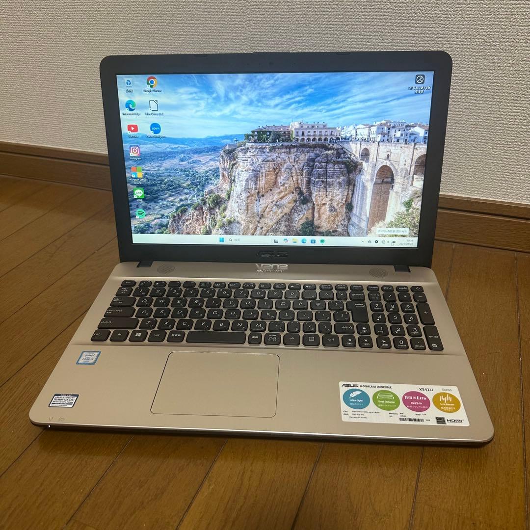 asus Windows11 ノートパソコン　初心者 SSD 初期設定済み　軽量
