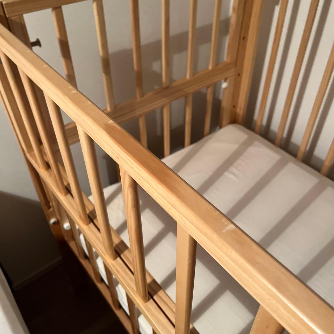 トールWオープンベビーベッド レギュラーサイズ　ベビーベッド 大和屋