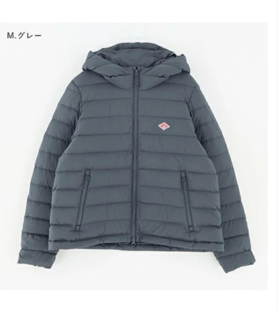 極美品　タグあり　DANTON ミドルダウン 2024秋冬　グレー　サイズS