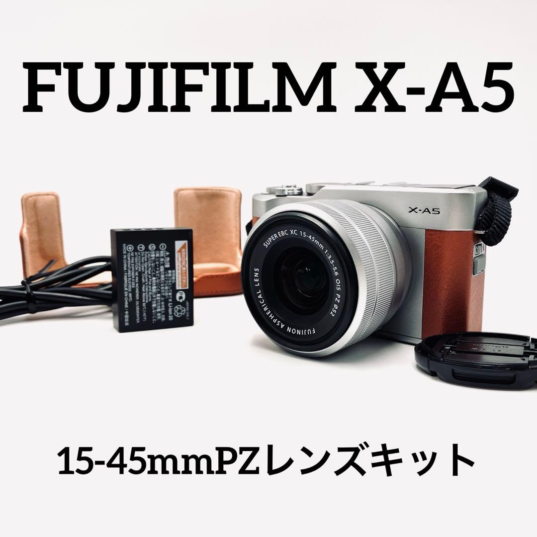 美品♪ FUJIFILM X-A5 ブラウン　15-45mmレンズキット