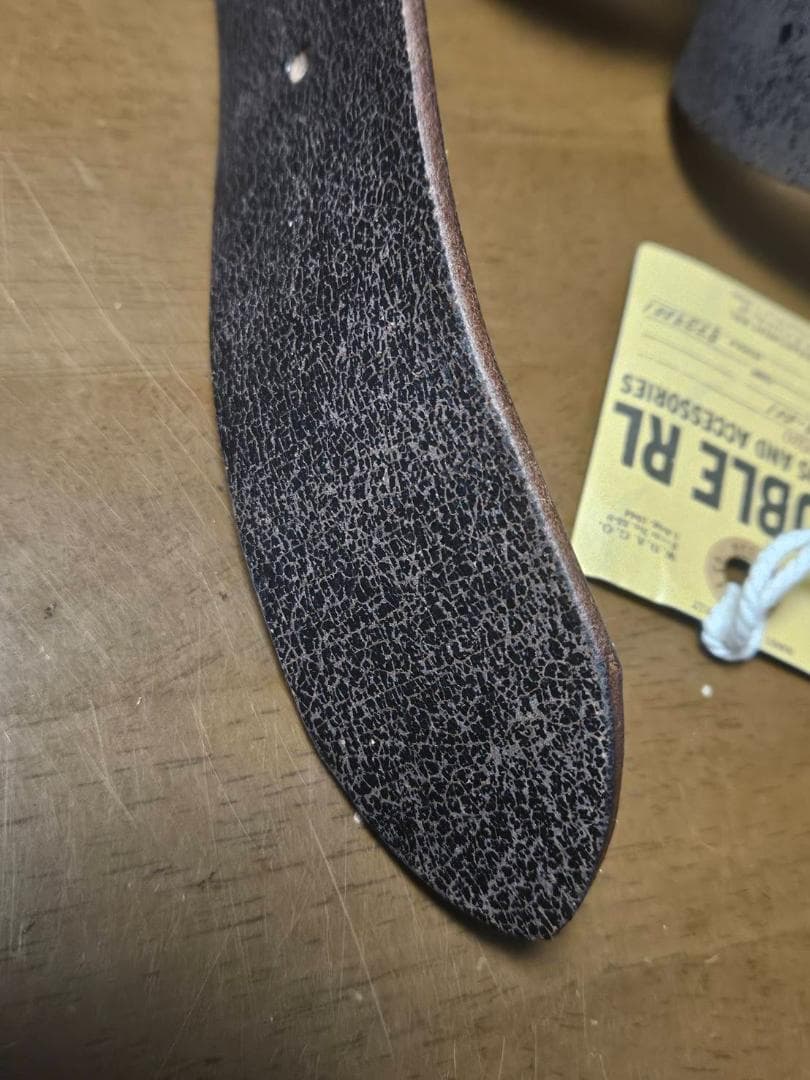 【新品未使用】DOUBLE RL本牛革アメリカンヴィンテージ仕上げ36