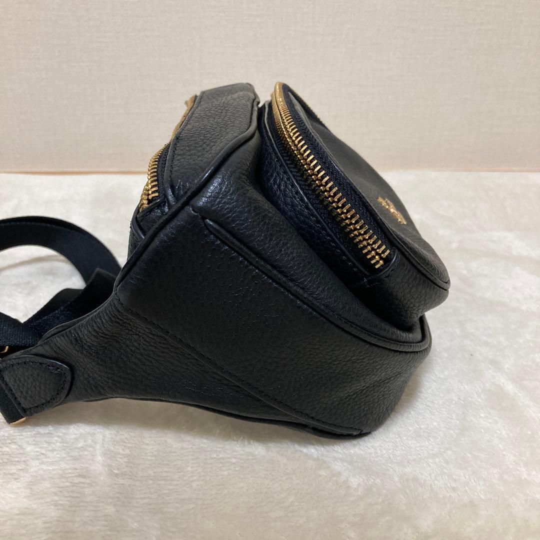 コーチ COACH 6488ブラック ボディバッグ 　ウエストバッグ 極美品