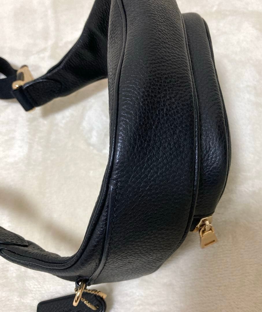 コーチ COACH 6488ブラック ボディバッグ 　ウエストバッグ 極美品
