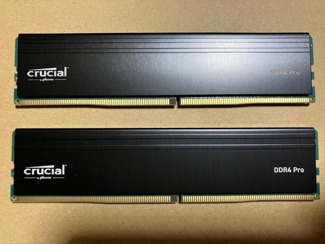 【極美品】crucial DDR4 Pro 64GB(32GB×2) メモリ