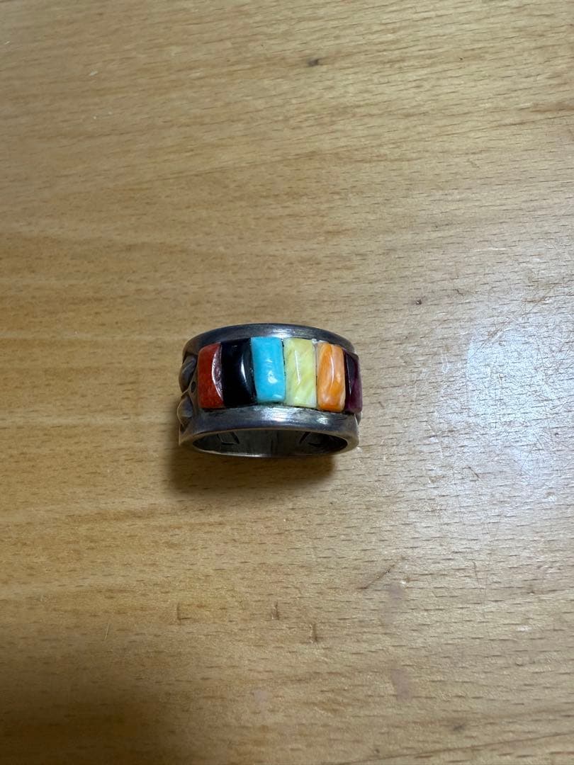 レイアダカイ　カラフルストーンシルバーリング