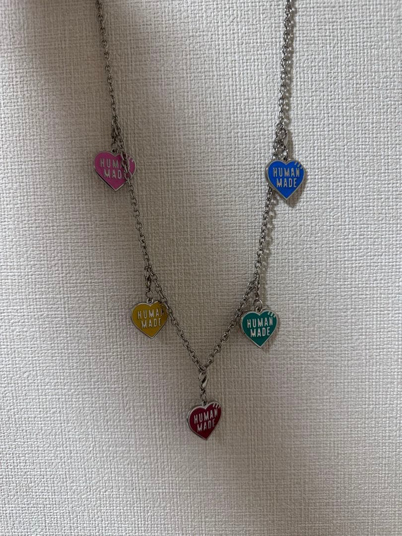 【HUMAN MADE】FIVE HEART NECKLACE Silver