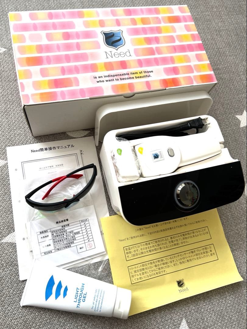 Need 光美容器 脱毛＆美顔器セット／動作OK・付属品完備・ホームケアに◎