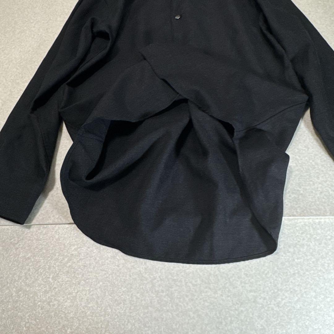 コメント要確認⭐️MB エムビー ハイエンド 尾州ウールシャツ L ブラック