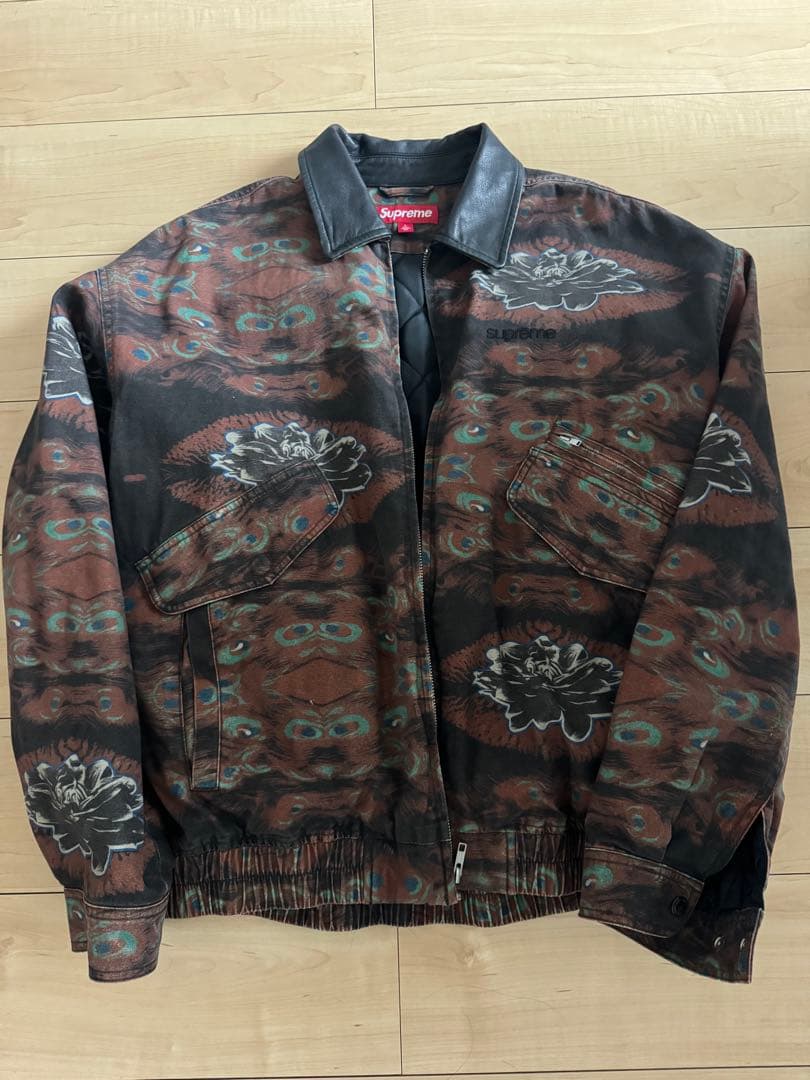 Supreme 花柄ジャケット ブラウン・ブラック