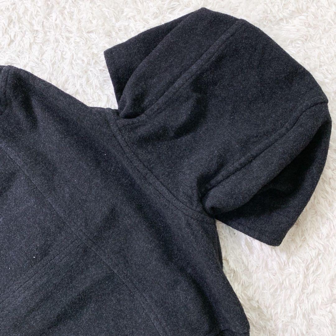 【美品・カシミヤ混】バーバリー ロンドンダッフルコート 黒 フード L〜XL相当