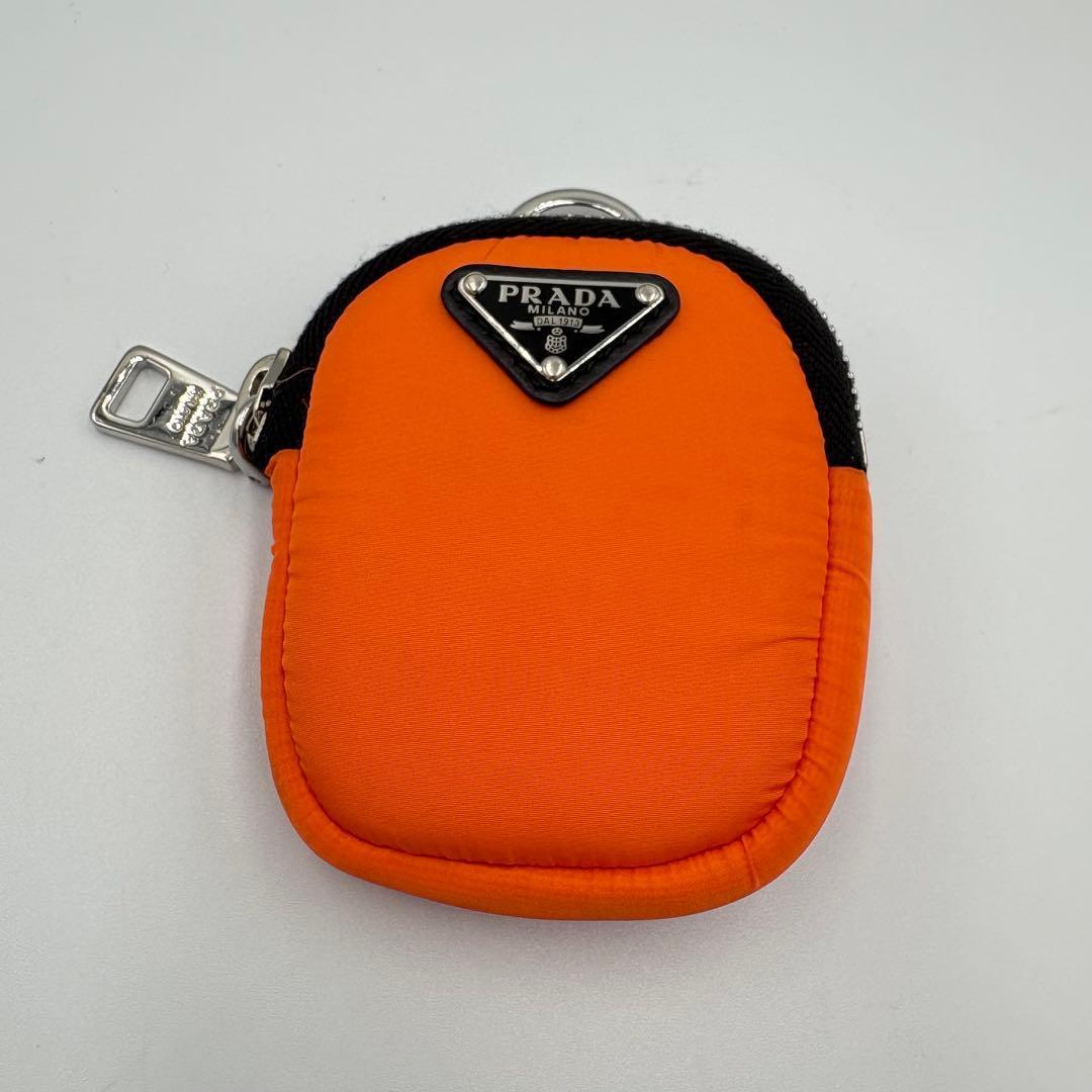 PRADA プラダ ケース キーホルダー ナイロン 小銭入れ 三角ロゴ