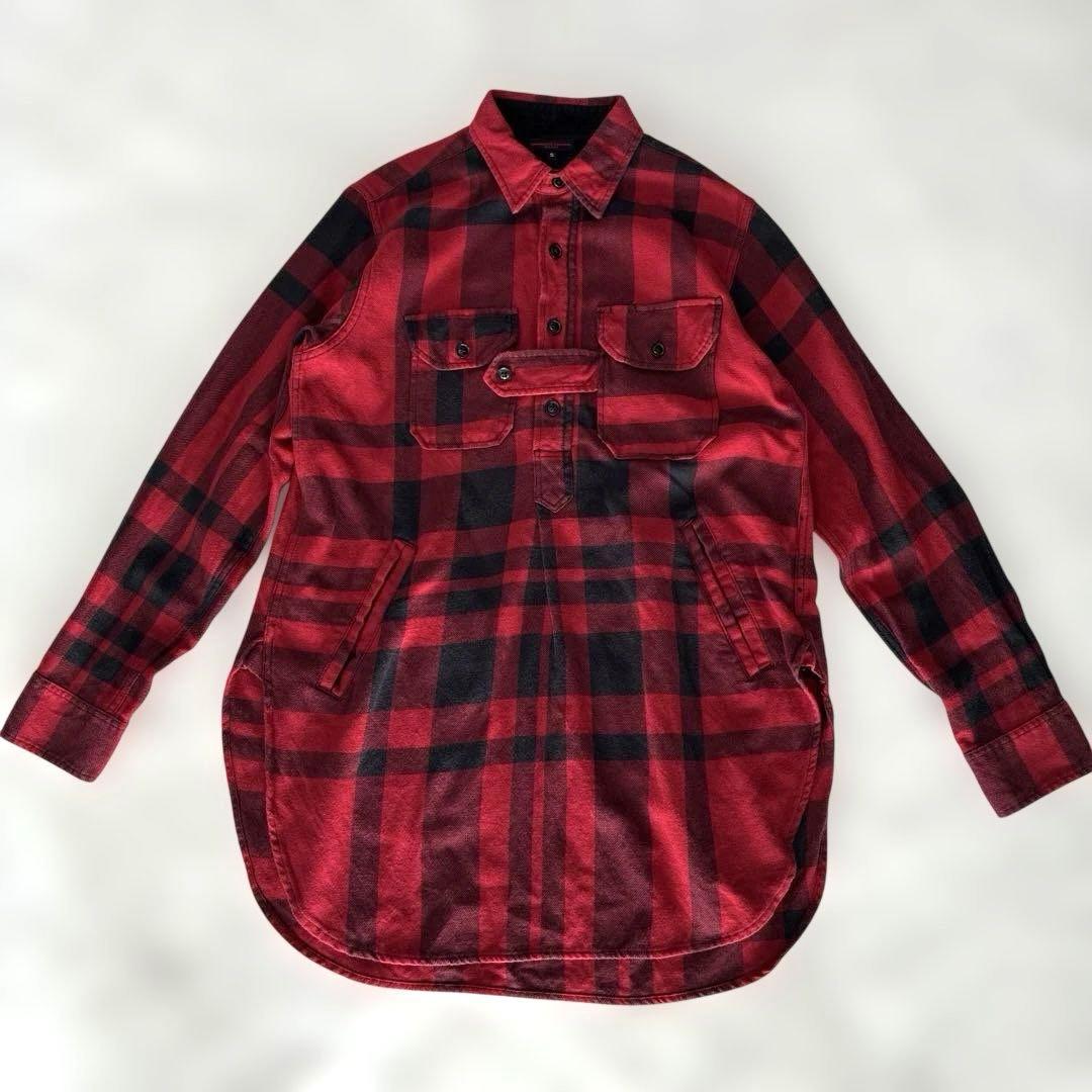 希少 エンジニアードガーメンツ バードシューターフランネルシャツ ロング USA