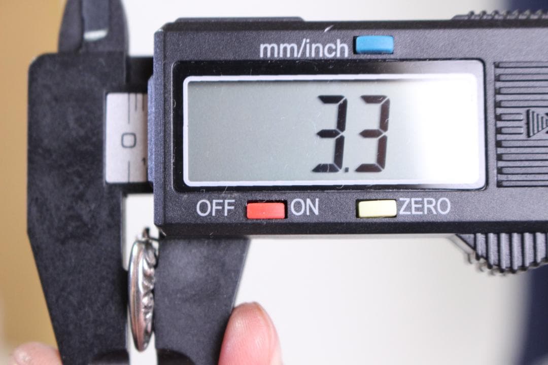 30s　スウィートハートジュエリー　パフィハート　シルバー 波　渦巻　NAVY