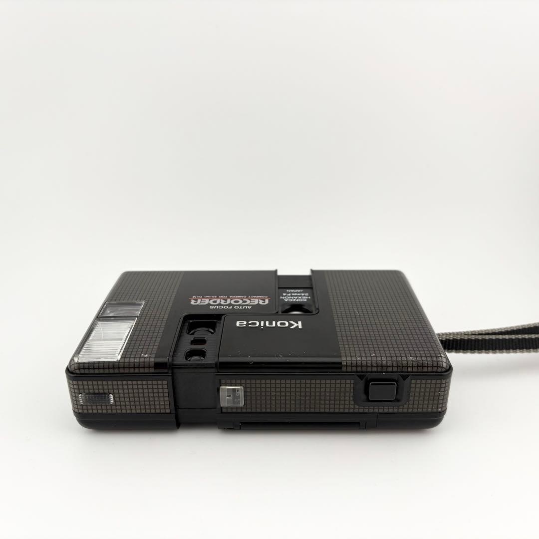 おこし様【完動品】konica recorder ブラック フィルムカメラ