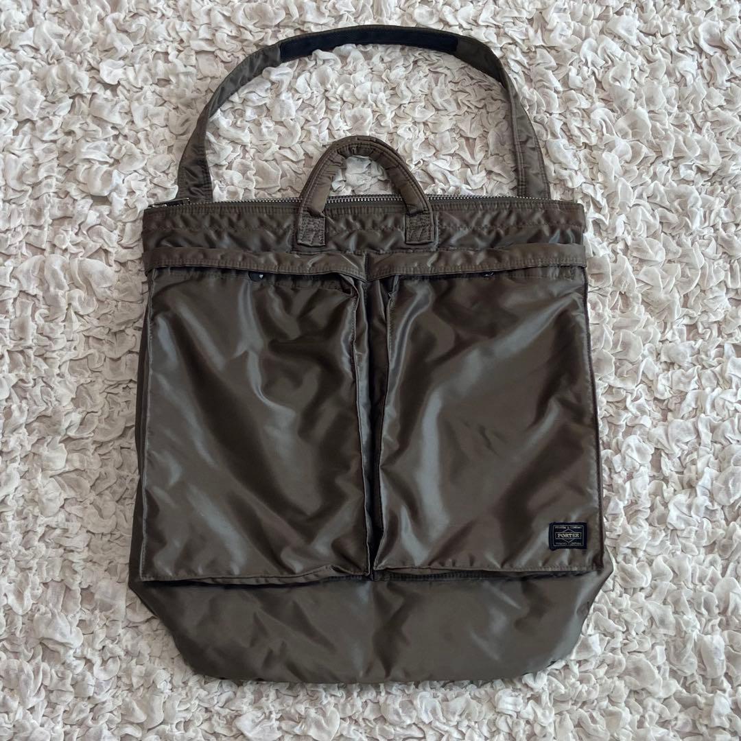 PORTER タンカー ヘルメットバック グレー