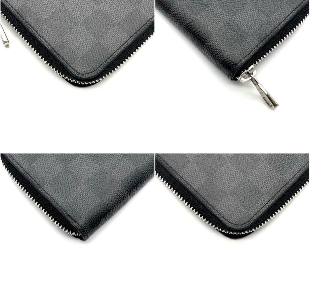 ルイ・ヴィトン ヴァスコ ヴェルティカル ダミエグラフィット 長財布 極美品