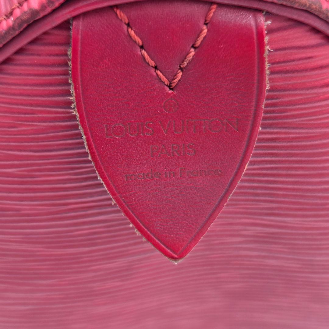 美品　ルイヴィトン エピ スピーディ 25 M59237 ミニボストンバッグ　赤