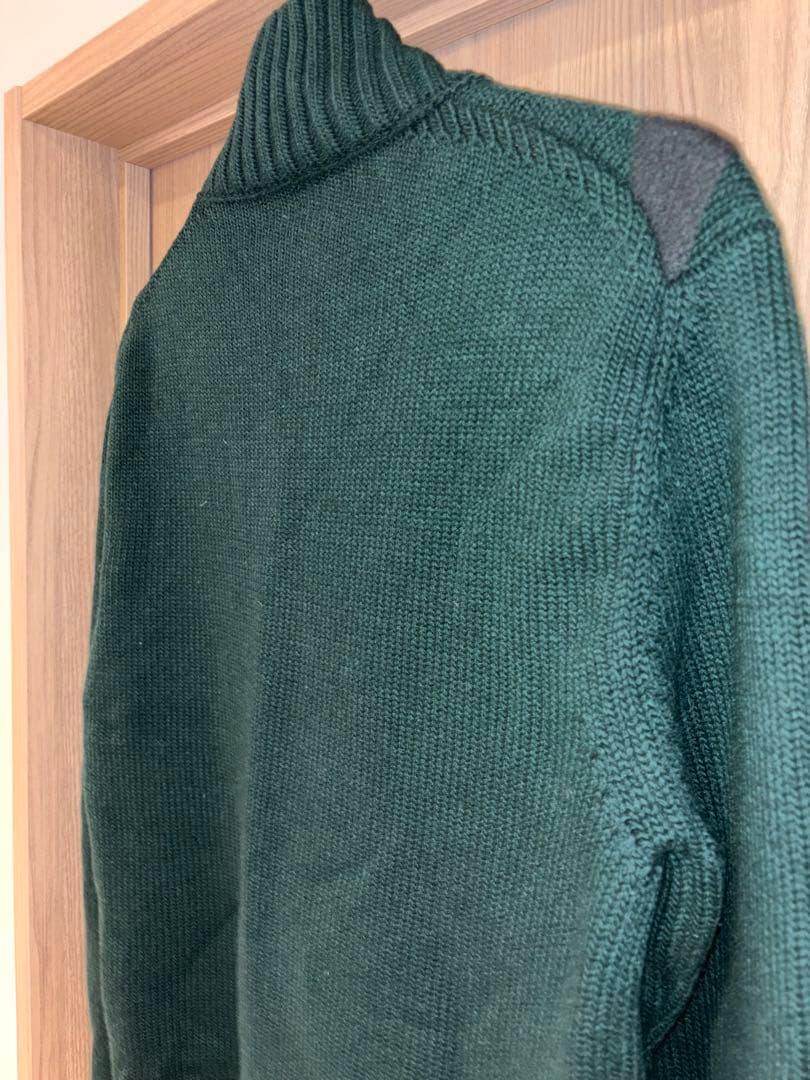 【中古美品】JIL SANDER ダークグリーン タートルネック 46 M,L