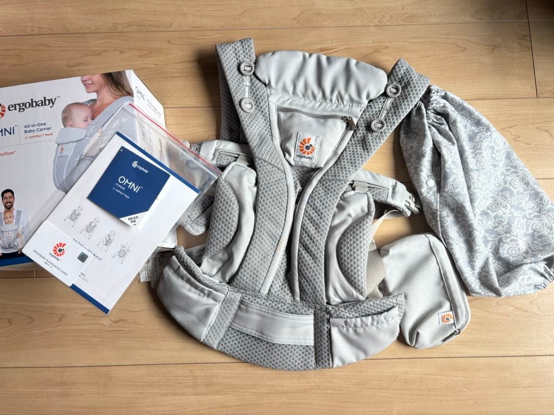 エルゴベビー 抱っこひも パールグレー　オムニブリーズ　OMNI Breeze