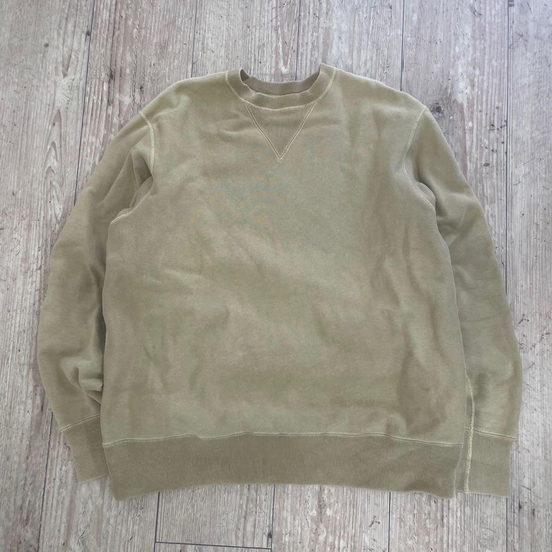 【美品】アプレッセ　ベージュ クルーネック スウェット 100%コットン　3