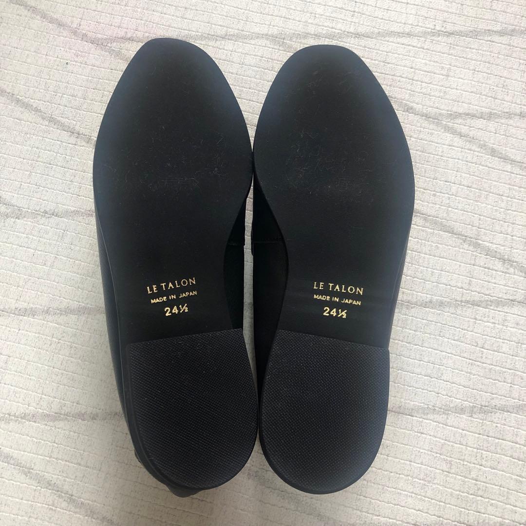 【新品】Le Talonレザービットバブーシュ　24.5㎝