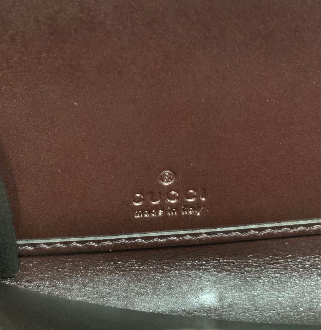 GUCCI ダークブラウン GGパターン 長財布