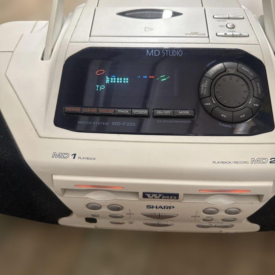 SHARP MD-F200 MD-STUDIO MD再生・CD・ラジオ コンポ