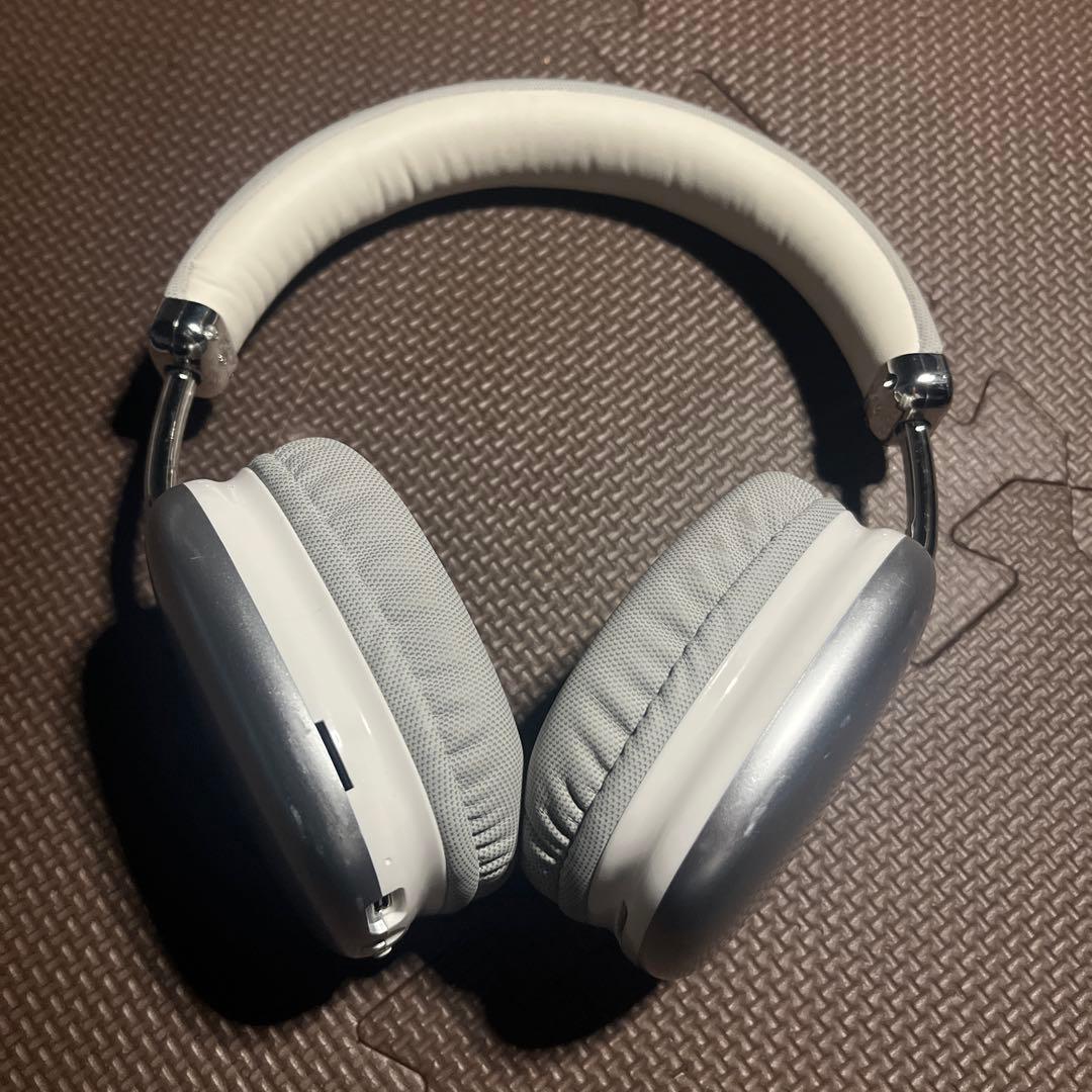 ワイヤレスオーバーイヤーヘッドホン ホワイト/グレー