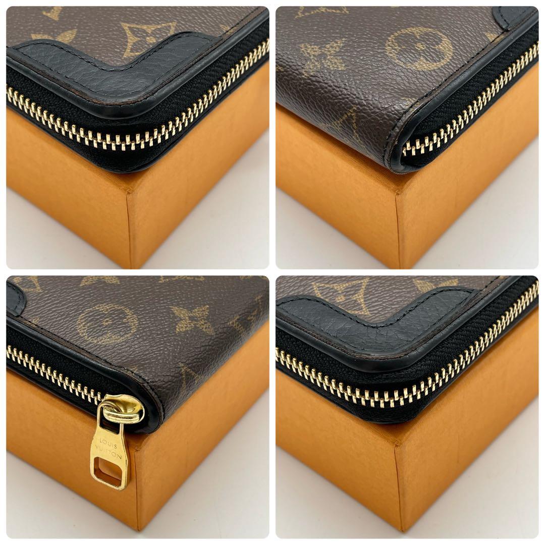 ルイヴィトン　ジッピーウォレット　モノグラム　レティーロ　ブラック　M61855