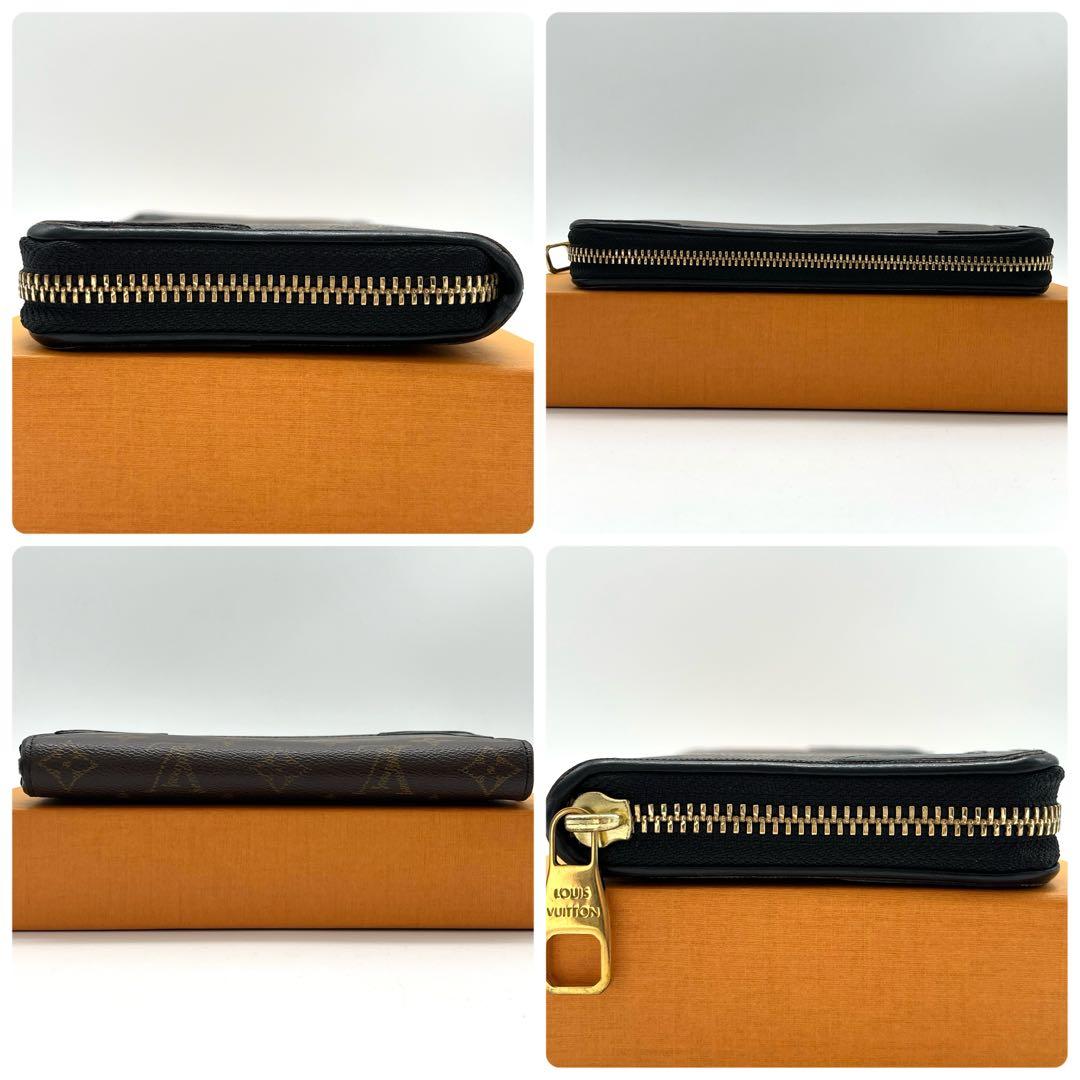 ルイヴィトン　ジッピーウォレット　モノグラム　レティーロ　ブラック　M61855