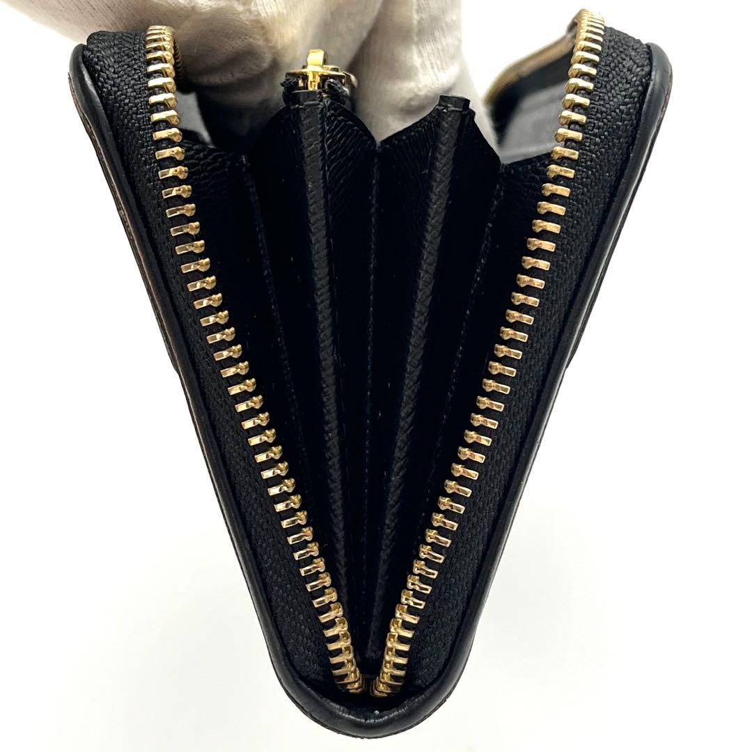 ルイヴィトン　ジッピーウォレット　モノグラム　レティーロ　ブラック　M61855