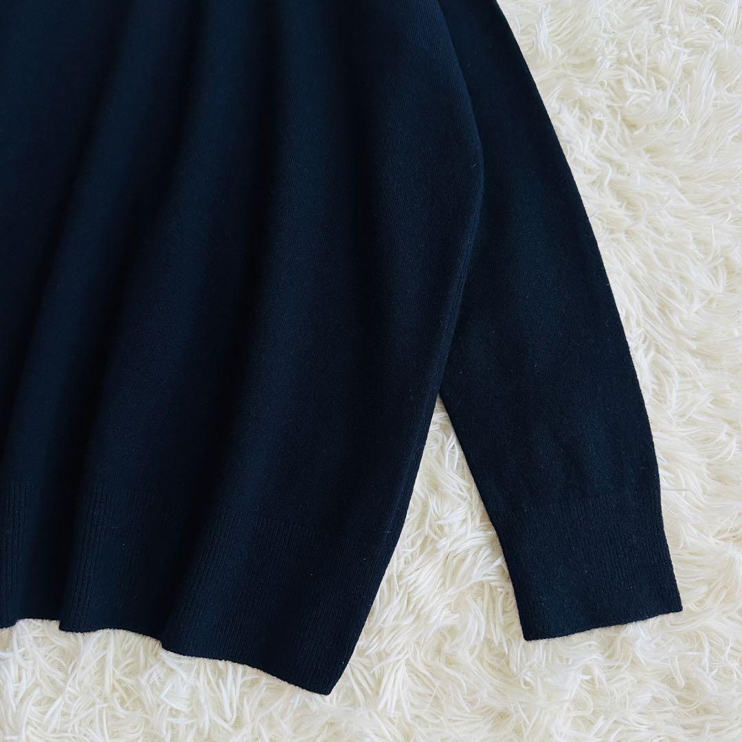 【極美品✨】ドゥーズィエムクラス　CAPRIタートルネックプルオーバー 紺