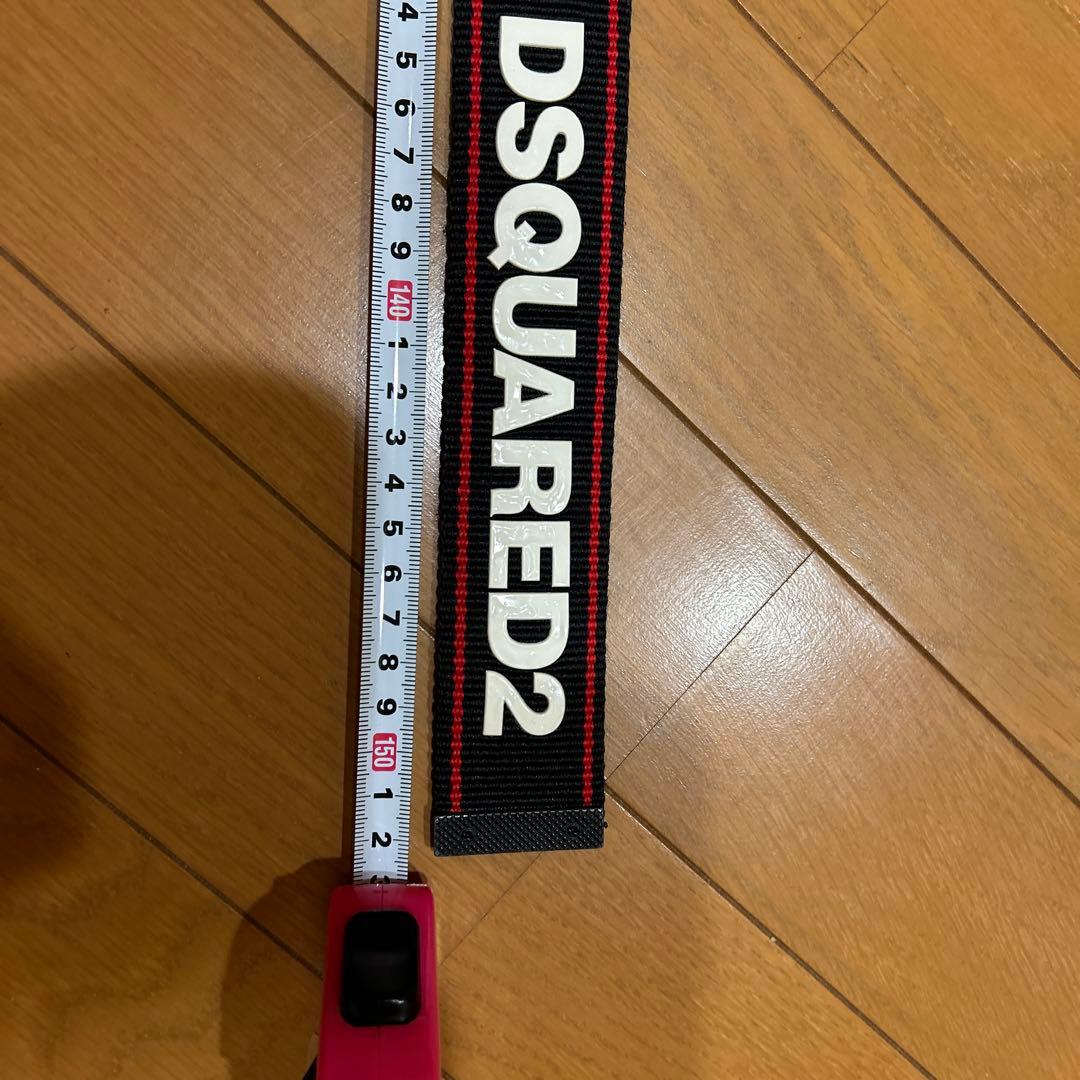 DSQUARED2 ブラック ベルト ロゴ入り