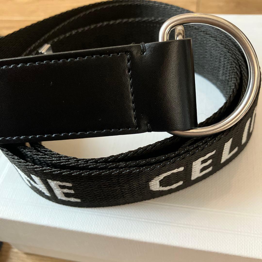 CELINE セリーヌ　ダブルリング　ロゴ　ベルト
