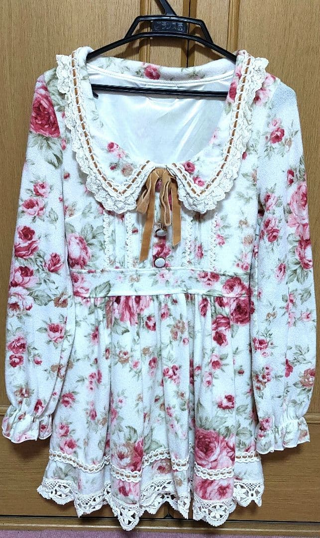 LIZLISA リズリサ 花柄 ワンピース ホワイト 姫系 平成 姫ギャル