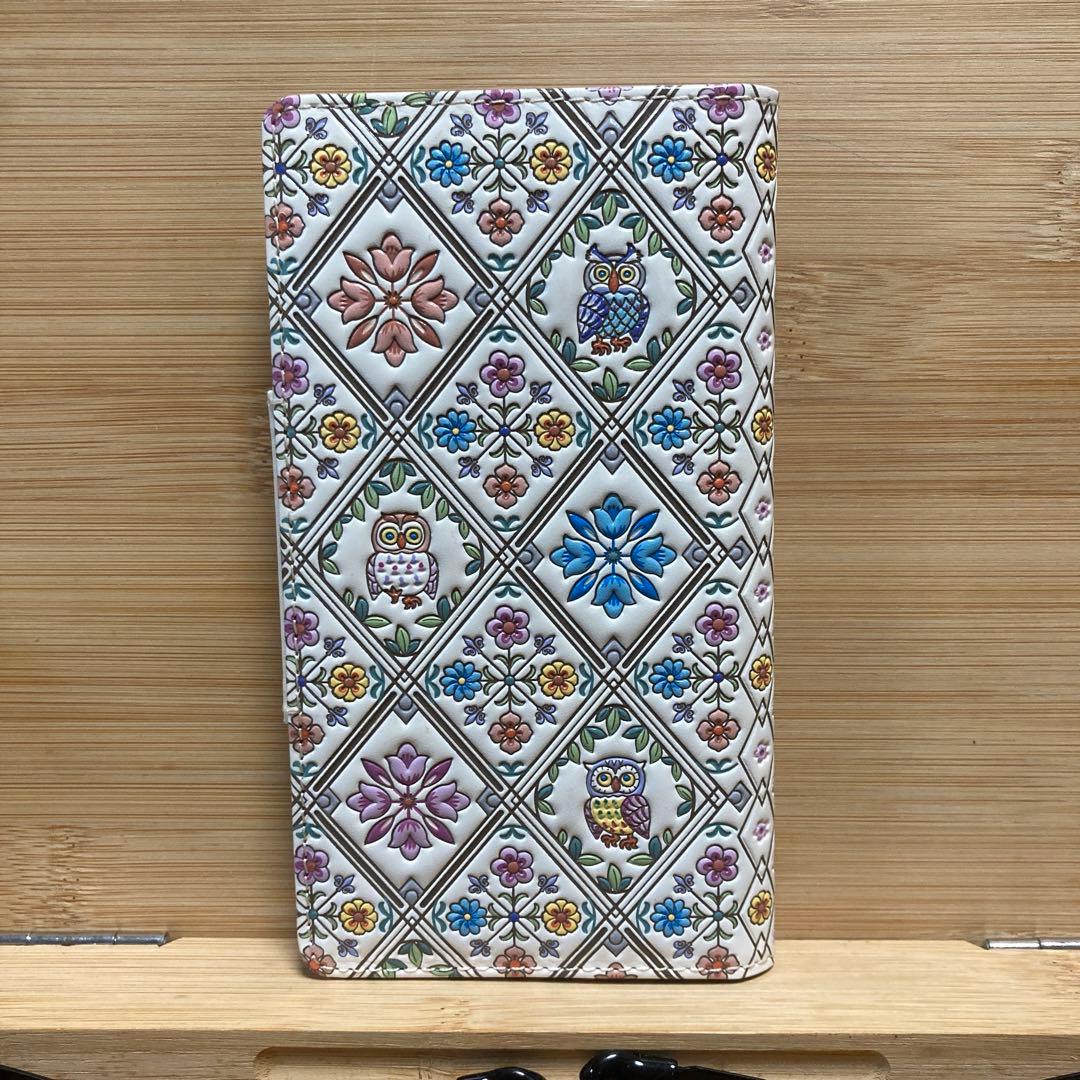 桐箱入　【未使用品】浅草文庫 フクロウ柄スマートフォン ケース