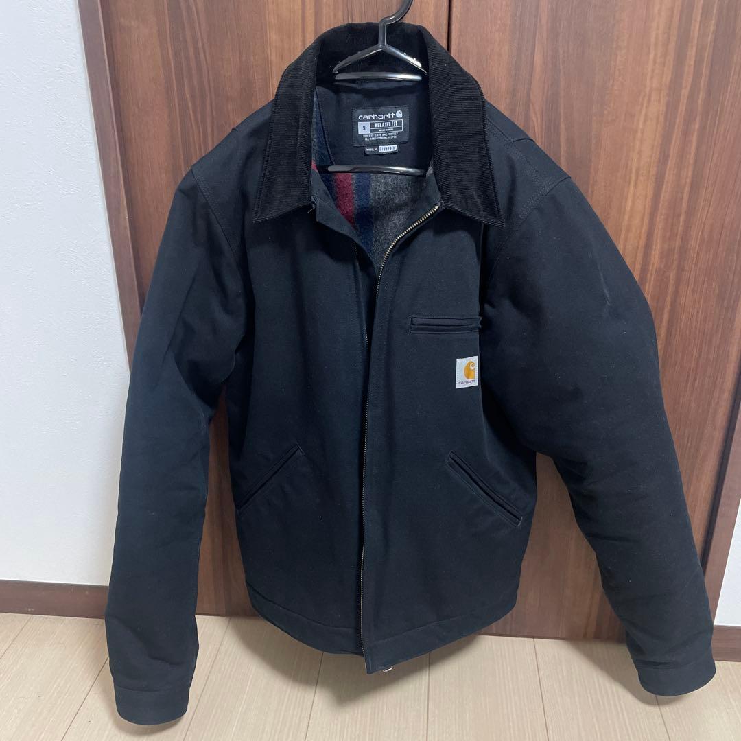 Carhartt ブラック リラックスフィットジャケット S
