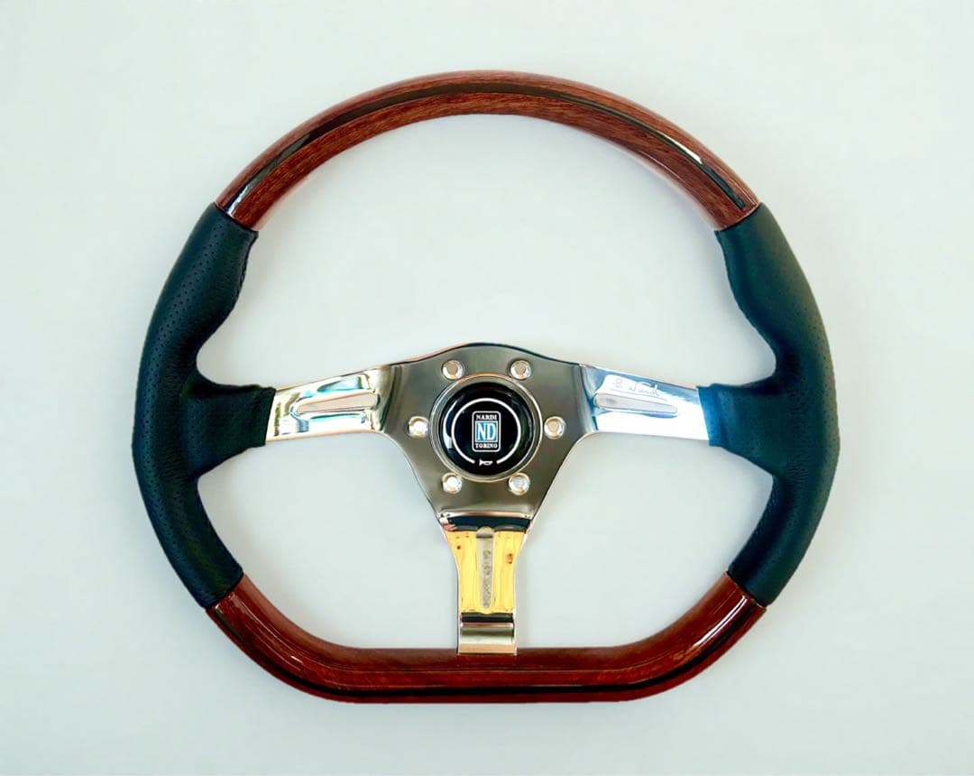 NARDI ナルディステアリング D型 シルバースポーク14インチ 社外