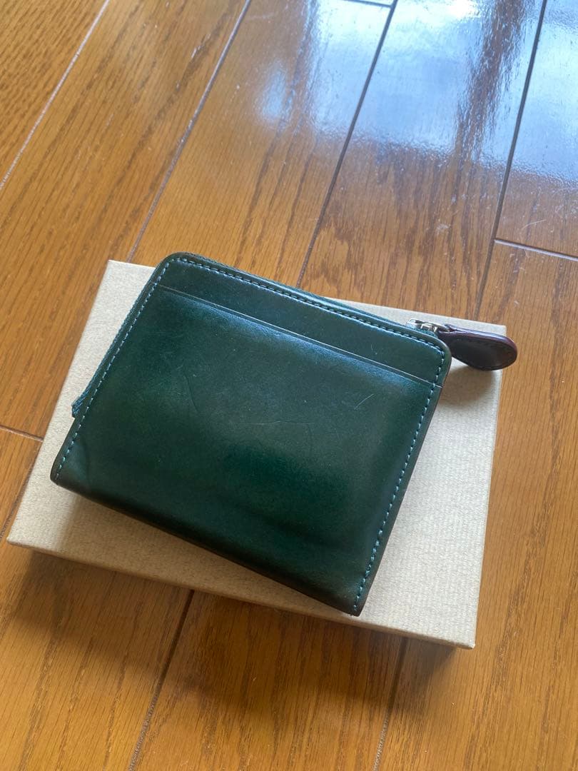 GANZO CORDOVAN (コードバン) Lファスナー二つ折り財布