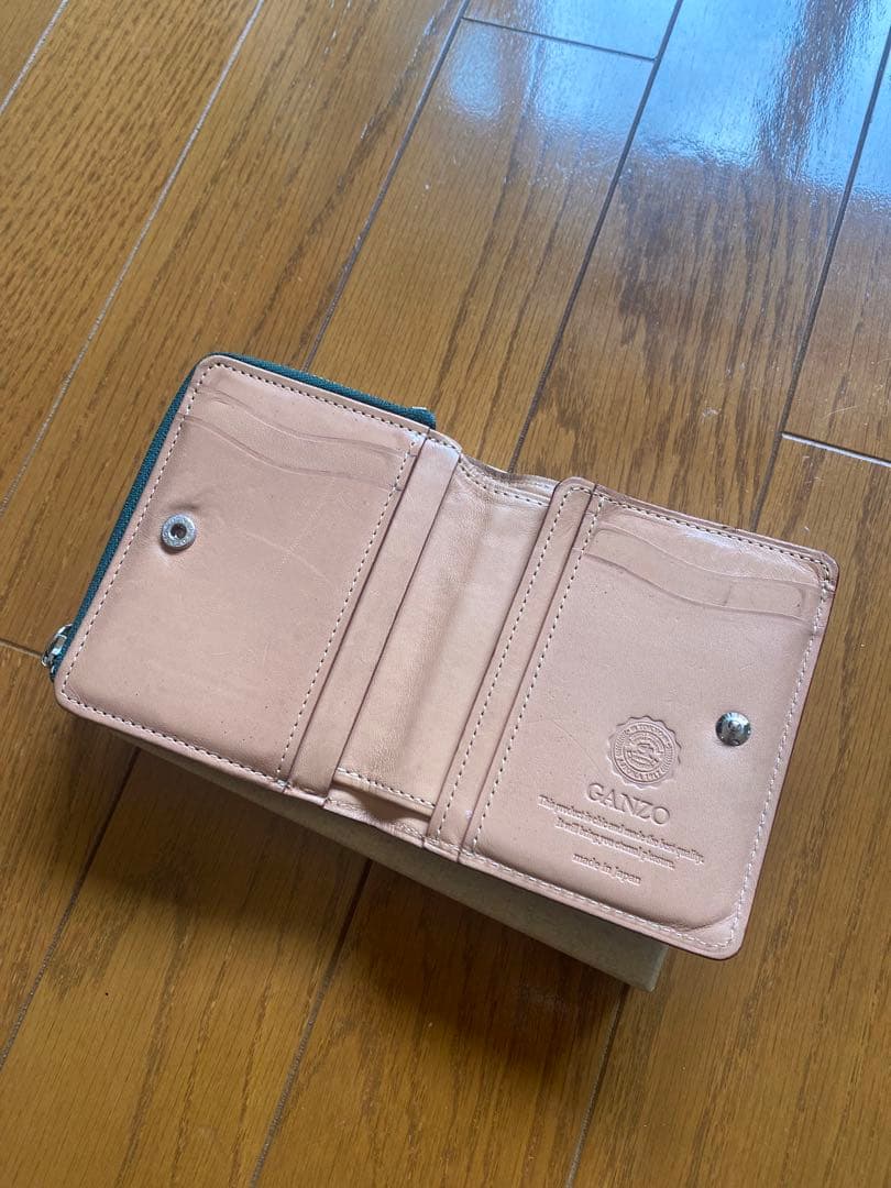 GANZO CORDOVAN (コードバン) Lファスナー二つ折り財布