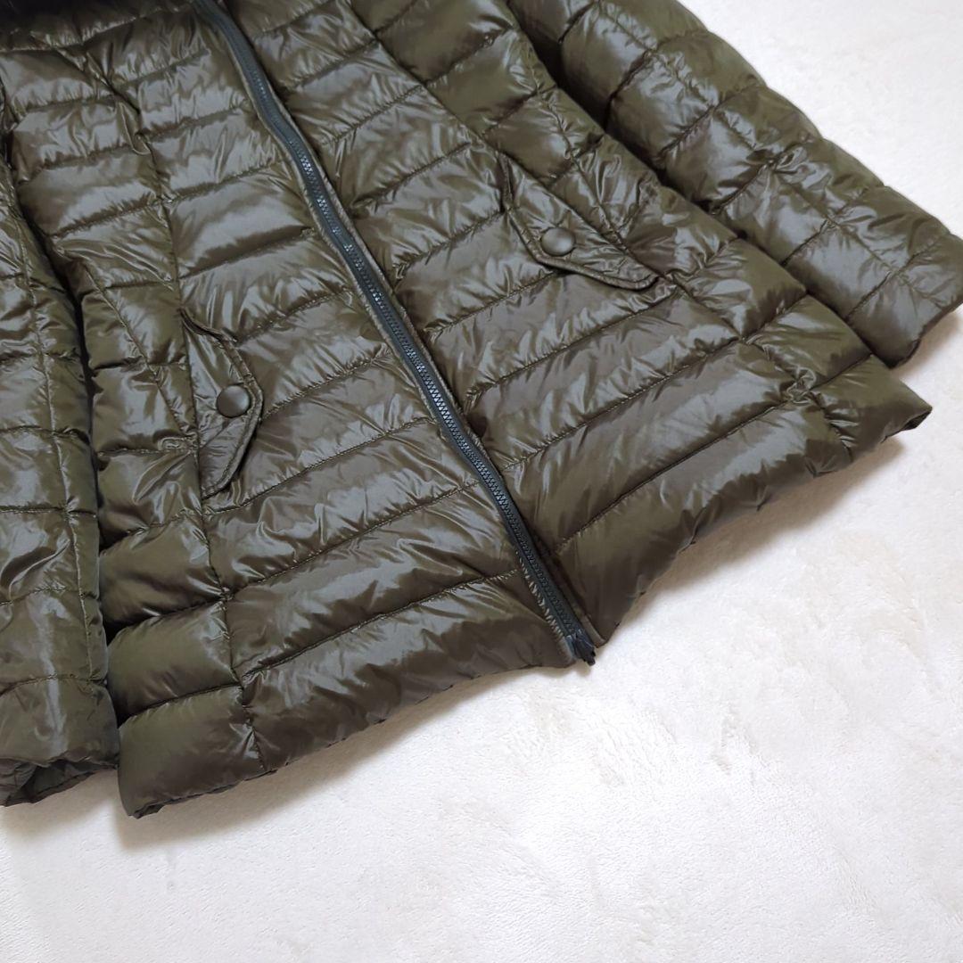 極美品 2 タトラス CARINA リバーシブル カモフラ ダウンコート ファー