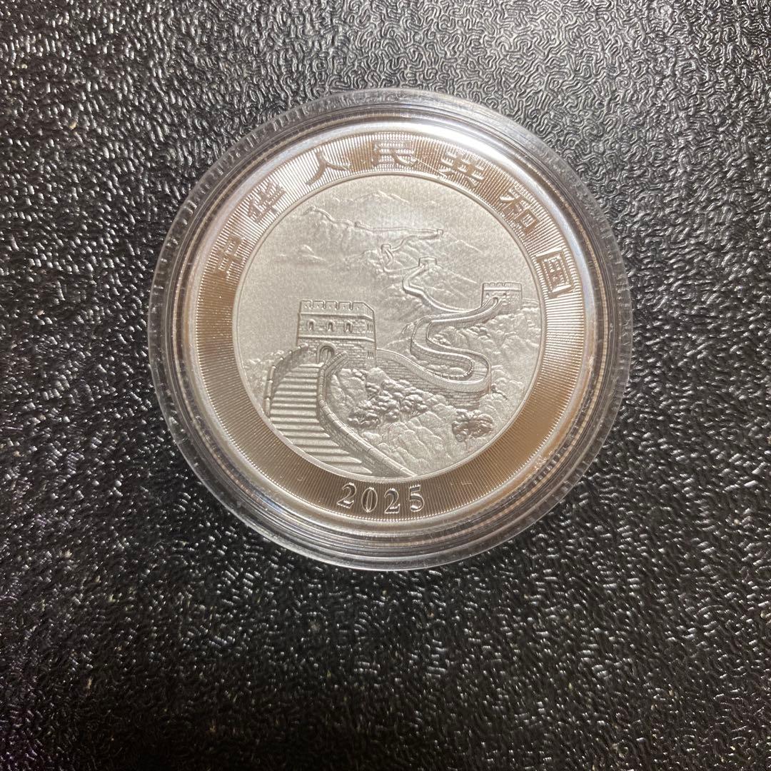 銀貨　99.9% 純銀　シルバー　万里の長城　銀貨　ドラゴン　龍　竜　雲龍図　壁