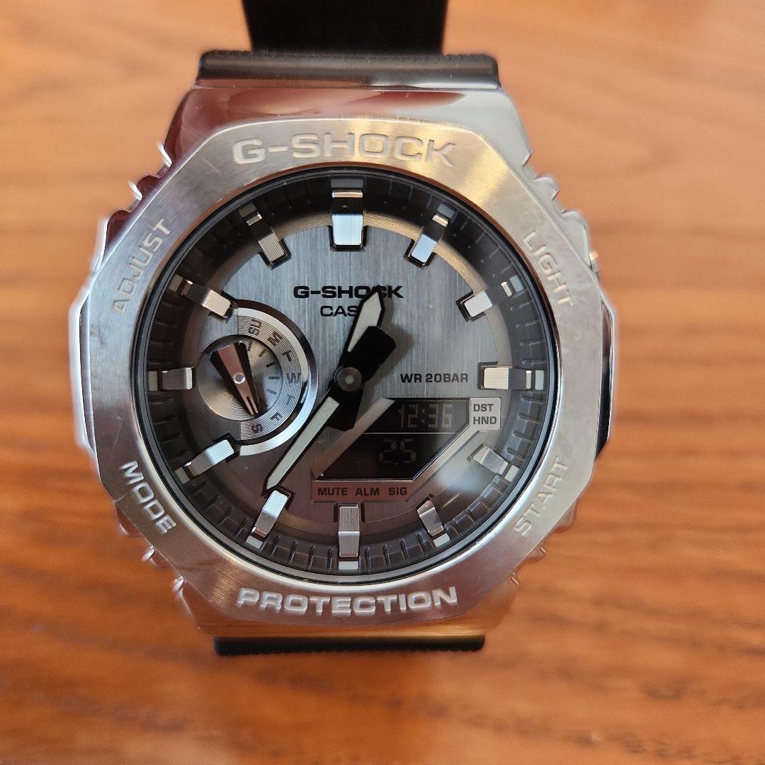 G-SHOCK カシオ GM-2100 腕時計 シルバー/ブラック